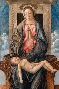 Madonna med sovende baby, af Giovanni bellini, ca. 1470. af Giovanni Bellini