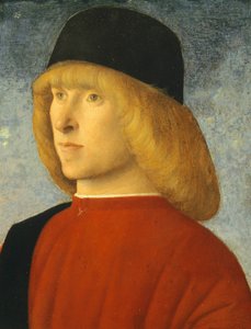 Portræt af ung senator, af Giovanni Bellini (1431-36 - 1516), olie på panel, 35x26,4 cm, ca 1485-1490 af Giovanni Bellini
