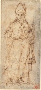 Saint Louis af Toulouse holder en stav af Giovanni Bellini