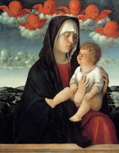 Jomfruen og barnet, ca. 1500. af Giovanni Bellini