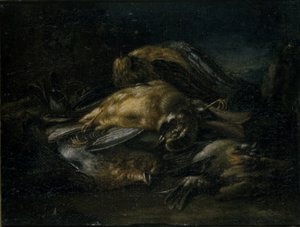 Død fugl, 1664 af Giovanni Benedetto Castiglione