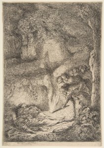 At finde ligene af de hellige Peter og Paulus, 1645-51. af Giovanni Benedetto Castiglione
