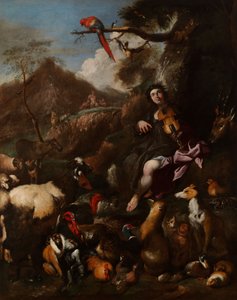 Orfeus synger for dyrene af Giovanni Benedetto Castiglione