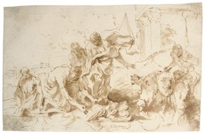 Fundet af Moses af Giovanni Benedetto Castiglione