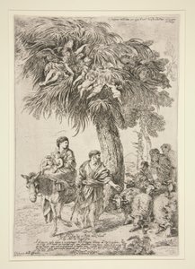 Flugten til Egypten af Giovanni Benedetto Castiglione