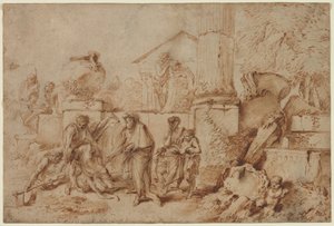 Tobit begraver de døde, 1640