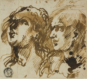 To hoveder af Giovanni Benedetto Castiglione