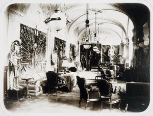 Ivan Paskevichs hus ved den engelske dæmning i Petersborg. Våbenhuset, 1860