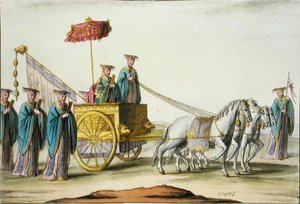 Kejser af et antikt dynasti i sin vogn, plade 13 fra 