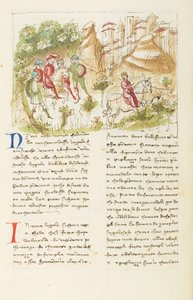 Decameron, Det romerske landskab; Agnolella flygter fra banditterne, Femte dag, novelle 3. af Giovanni Boccaccio