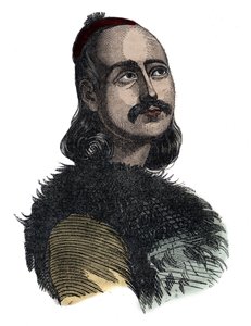 Markos Botsaris (græsk uafhængighedskrig 1788-1823) - gravering af Giovanni Boggi af Giovanni Boggi