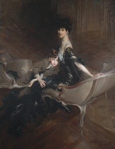Consuelo Vanderbilt, hertuginde af Marlborough, og hendes søn, Lord Ivor Spencer-Churchill, 1906 af Giovanni Boldini