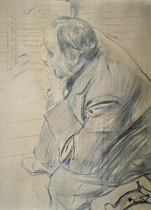 Portræt af Edgar Degas af Giovanni Boldini (1842-1931) Trækul på lærred, 605x46 cm, ca 1885 af Giovanni Boldini