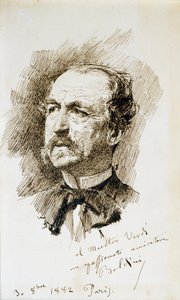 Portræt af Emanuele Muzio (Zibello af Giovanni Boldini