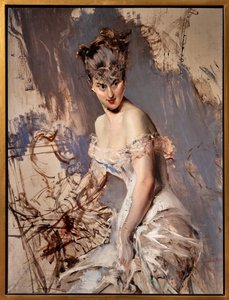 Portræt af skuespillerinden Alice Regnault af Giovanni Boldini