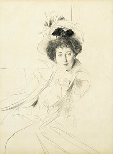Studie af prinsesse Niscemi af Giovanni Boldini
