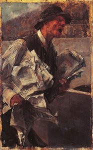 Den parisiske avisdreng eller nyhedsleverandøren af Giovanni Boldini