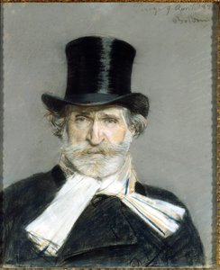 portræt af Giuseppe Verdi i 1886. Dessin de Giuseppe Boldini (1842-1931). Rom. Moderne Kunstgalleri af Giovanni Boldini
