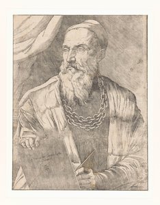 Portræt af kunstneren Titian af Giovanni Britto