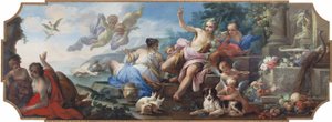 Ariadne på øen Naxos eller en allegori over efteråret af Giovanni Camillo Sagrestani