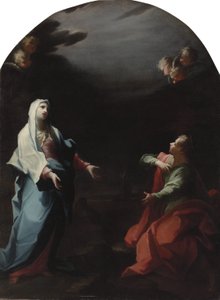 Madonna og den hellige Johannes Evangelisten af Giovanni Camillo Sagrestani