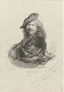 Portræt af Rembrandt Harmensz. fra Rhinen af Giovanni Caramelli