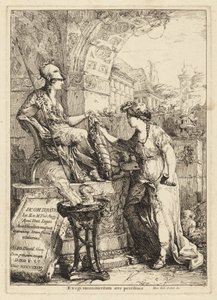 Egi Monumentum (kunst, der indskriver Minervas skjold)