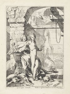Daedalus giver Ikaros sine vinger af Giovanni David