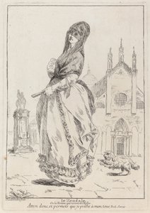 Le Zendale (Kvinde i en hætte eller kvinden, der vender tilbage fra kirken)