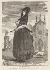Le Zendale (Kvinde i en hætte eller kvinden, der vender tilbage fra kirken)