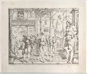 Sankt Christophers martyrium, Secondo Quadro, 1776. af Giovanni David