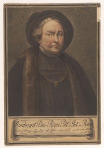 Portræt af kunstneren Rembrandt Harmensz. fra Rhinen Portrætter af kunstnere (serietitel)