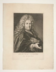 Portræt af Antoine Coypel af Giovanni Domenico Ferretti