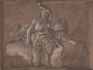 Afrika. af Giovanni Domenico Tiepolo