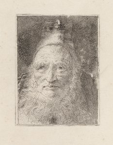Skægget gammel mand med hat, fra Raccolta di Teste (Samling af hoveder) af Giovanni Domenico Tiepolo