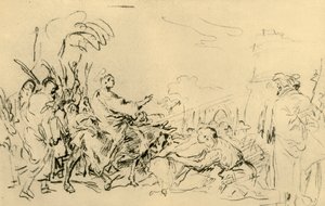 Kristi indtog i Jerusalem, c1759, 1928 af Giovanni Domenico Tiepolo