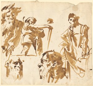 Figurer og ansigter af Giovanni Domenico Tiepolo