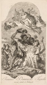 Sankt Stefans martyrium. af Giovanni Domenico Tiepolo