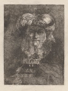 Old Man in the Manner of Rembrandt, fra Raccolta di Teste (Samling af hoveder) af Giovanni Domenico Tiepolo