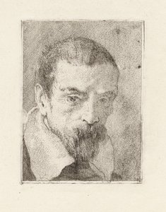 Gammel mand med skæg og bare hoved, fra Raccolta di Teste (Samling af hoveder) af Giovanni Domenico Tiepolo