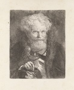 Gammel mand med hjelm, fra Raccolta di Teste (Samling af hoveder) af Giovanni Domenico Tiepolo