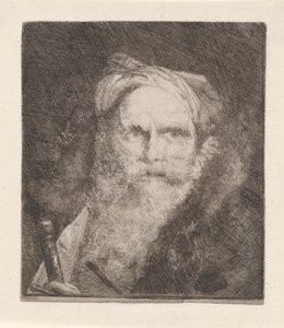 Gammel mand med et sværd, fra Raccolta di Teste (Samling af hoveder) af Giovanni Domenico Tiepolo