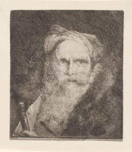 Gammel mand med et sværd, fra Raccolta di Teste (Samling af hoveder) af Giovanni Domenico Tiepolo