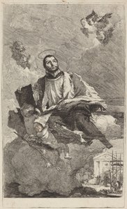 Sankt Gaetano af Thiene af Giovanni Domenico Tiepolo