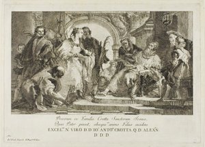 Crotta-familiens skytshelger af Giovanni Domenico Tiepolo