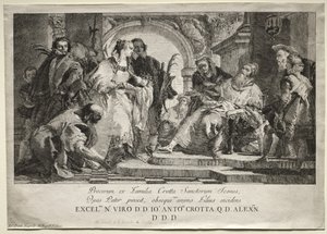 Crotta-familiens hellige af Giovanni Domenico Tiepolo