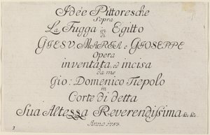 Titel side af Giovanni Domenico Tiepolo