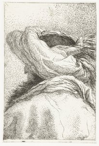 Tyrkisk mand med hovedet vendt væk iført turban Samling af hoveder (serietitel) Raccolta di Teste (serietitel) af Giovanni Domenico Tiepolo
