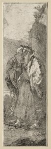 To gamle mænd i et landskab af Giovanni Domenico Tiepolo