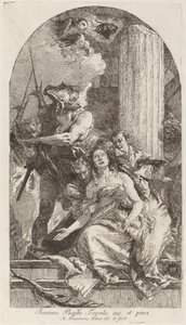Sankt Agathas martyrium af Giovanni Domenico Tiepolo after Giovanni Battista Tiepolo